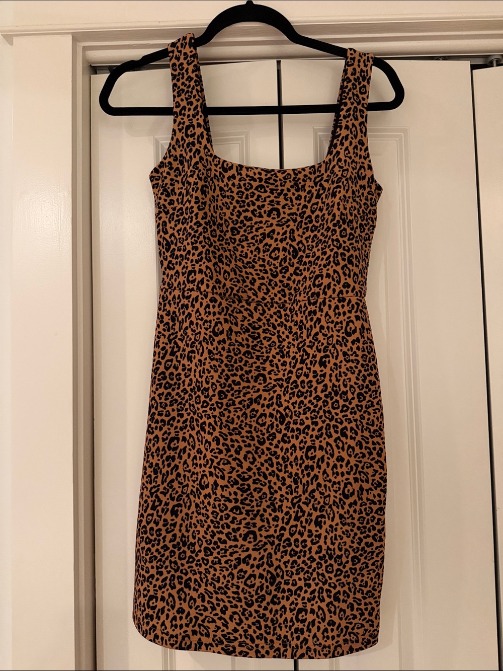 H&M Leopard Print Mini Dress - Brown & Black